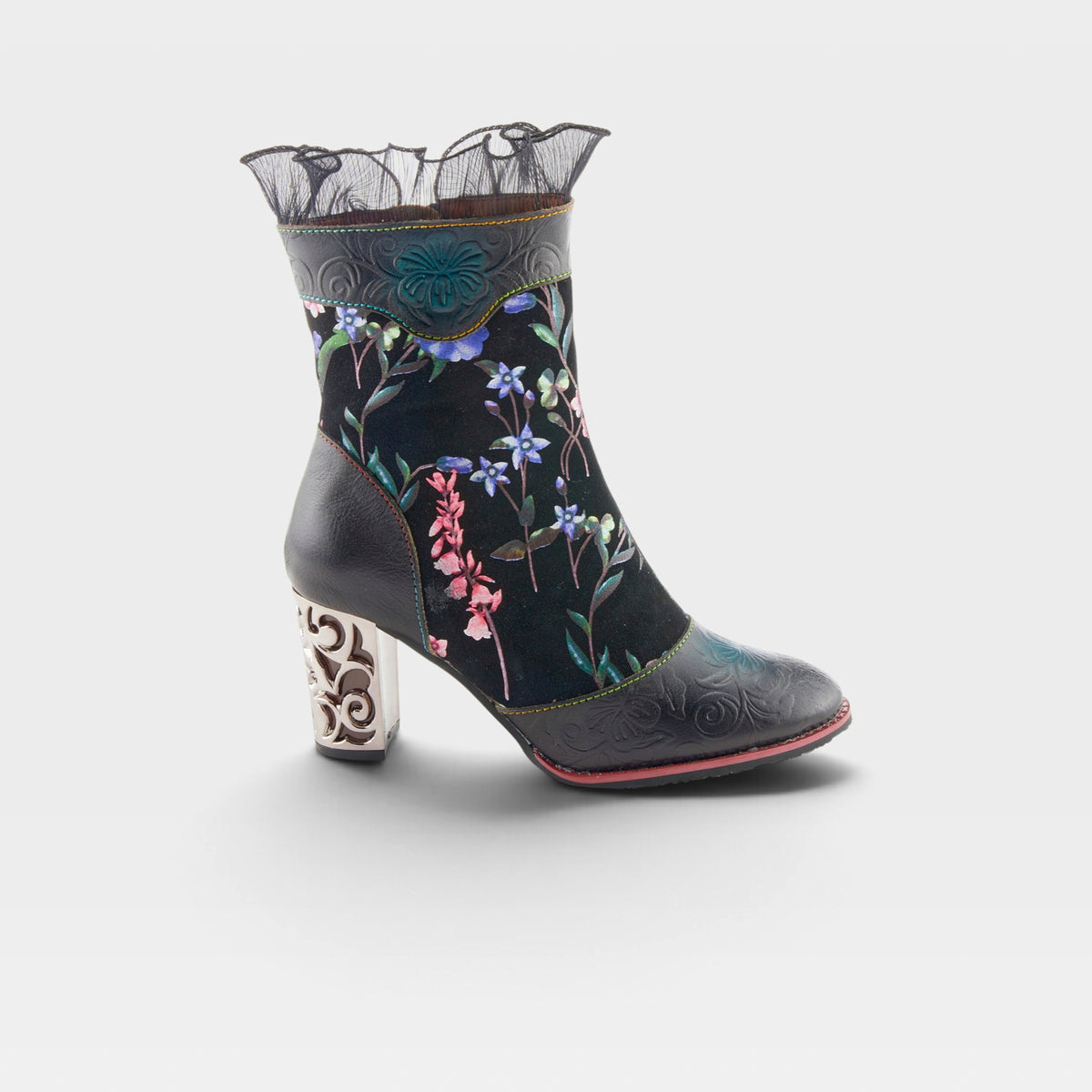 L'Artiste Gaga mid-calf boots in Black Multi, hero view