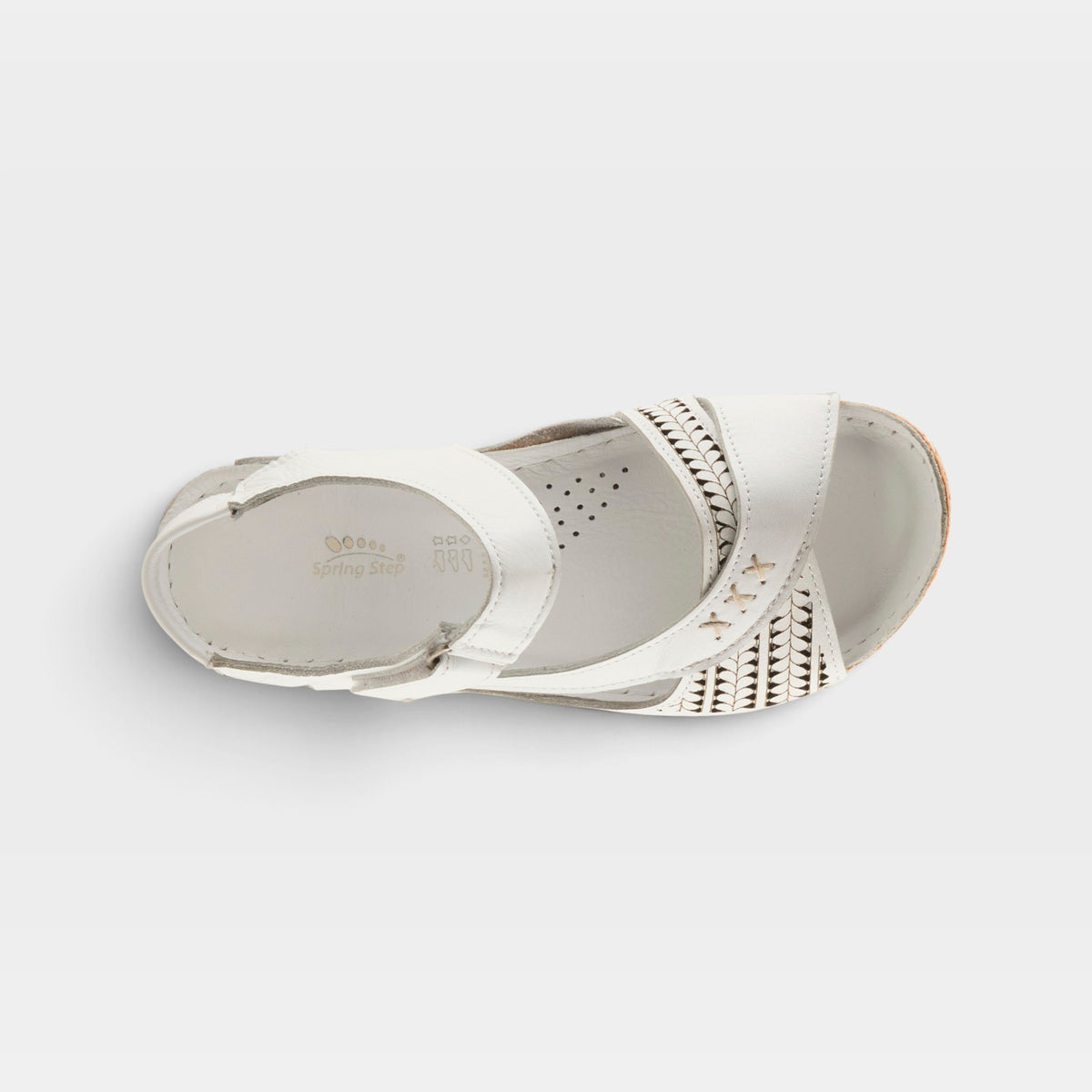 Spring Step Galaire White Sandal