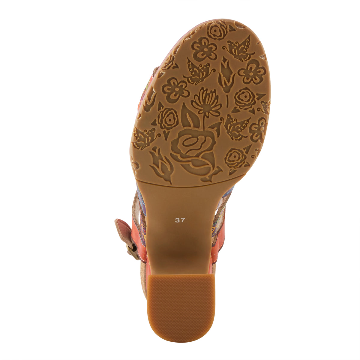 L'Artiste L'ARTISTE GALFRIDAY SANDALS sandal in camel multi with handcrafted leather design