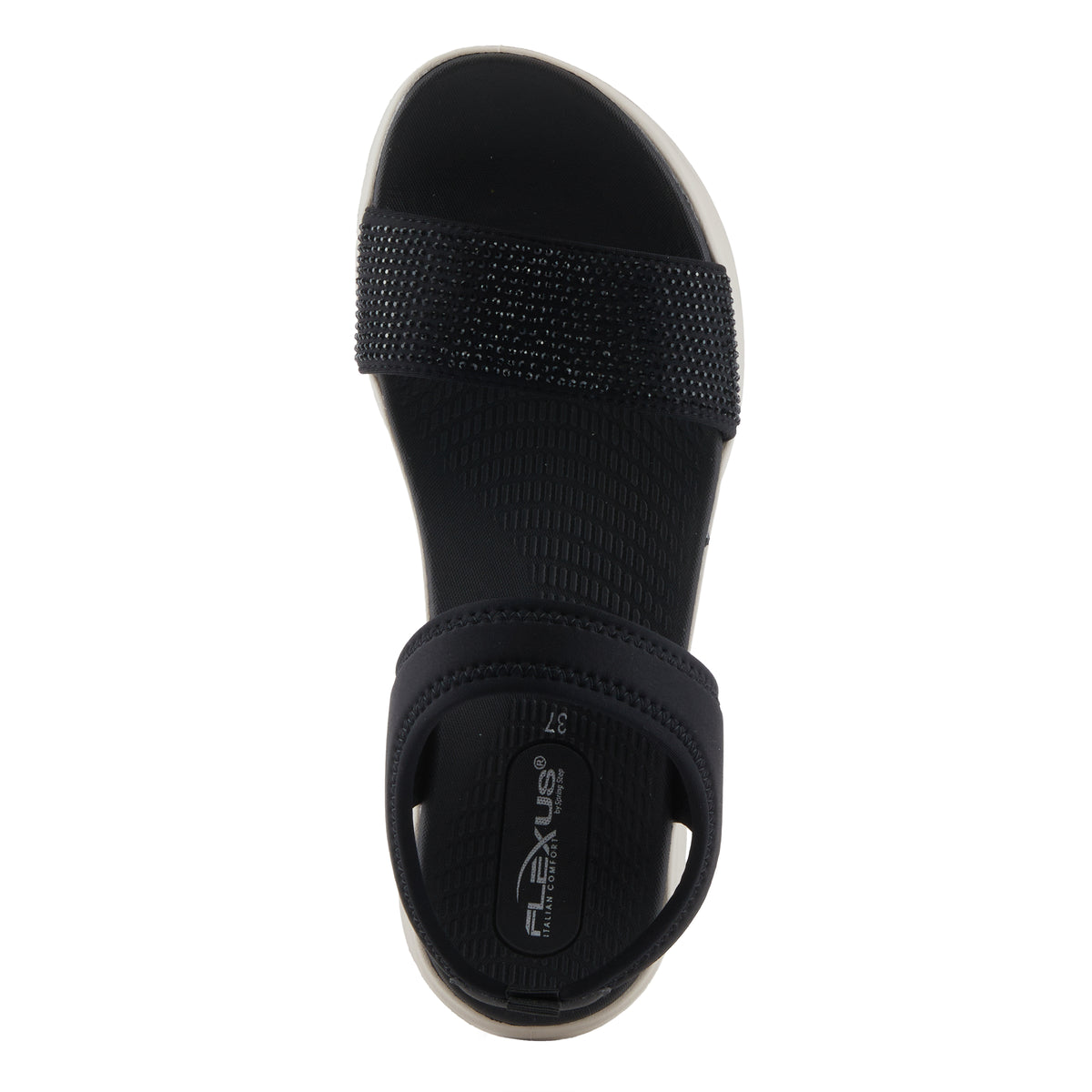 Flexus FLEXUS GALLEGOS SANDALS sandal in black with flexible sole