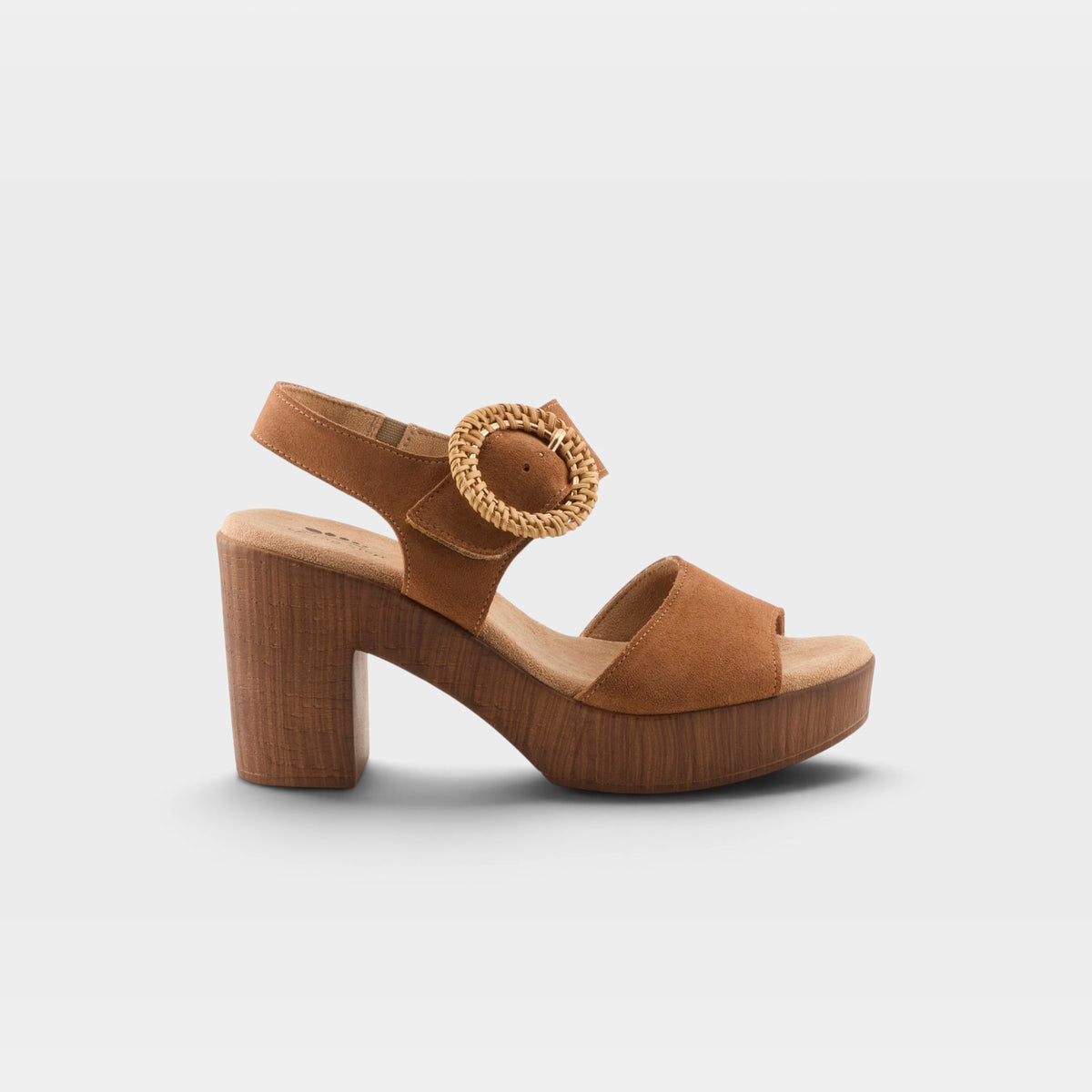 Spring Step Gamona Tan Suede Sandal