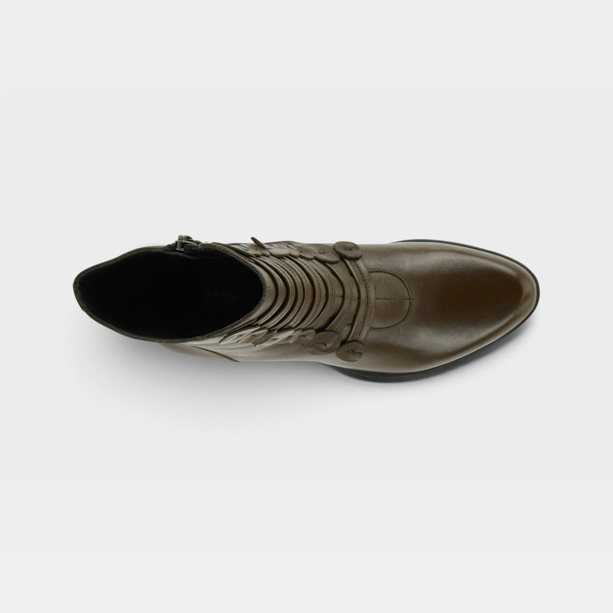 Spring Step Garibaldi Olive Green Bootie