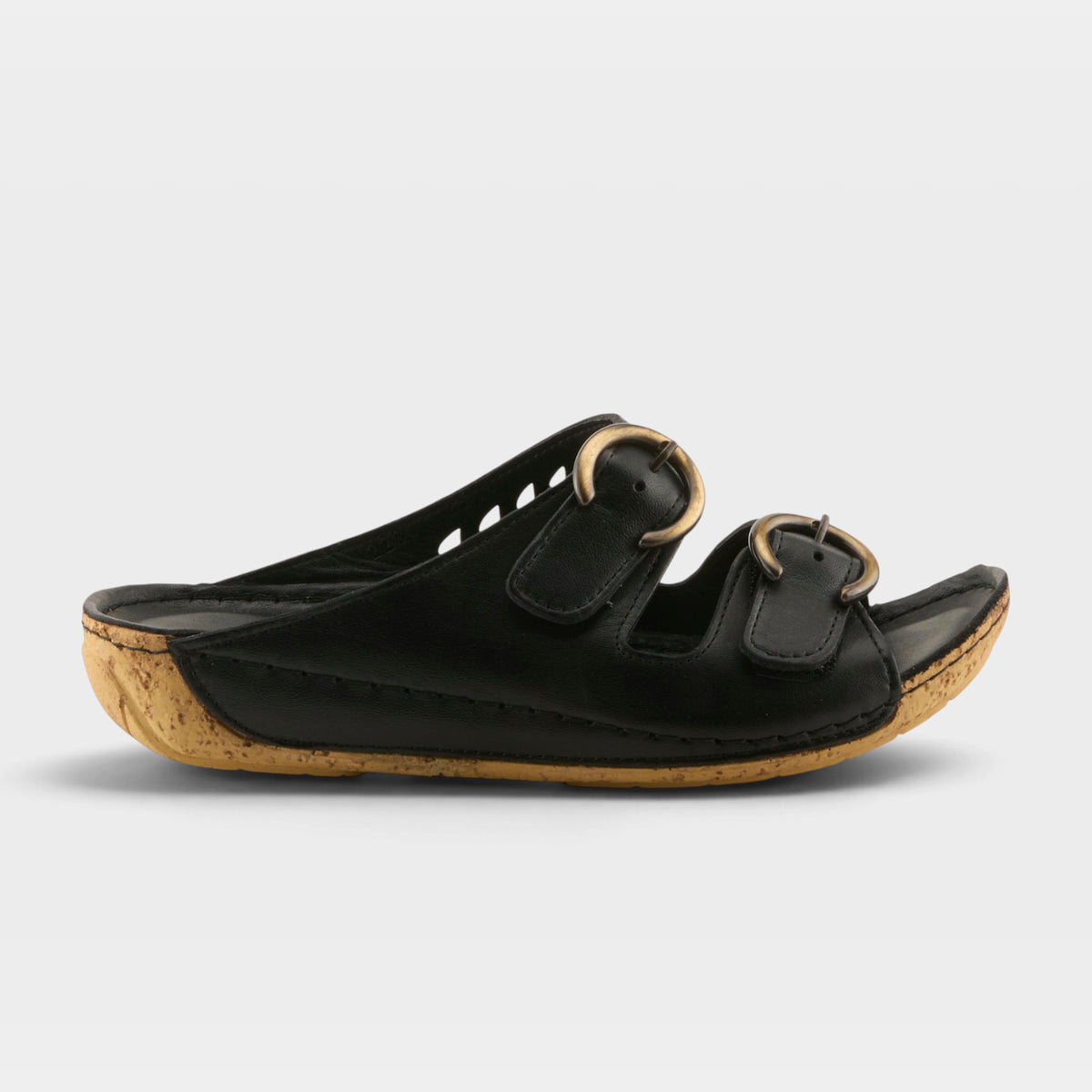 Spring Step Gelatia Black Sandal