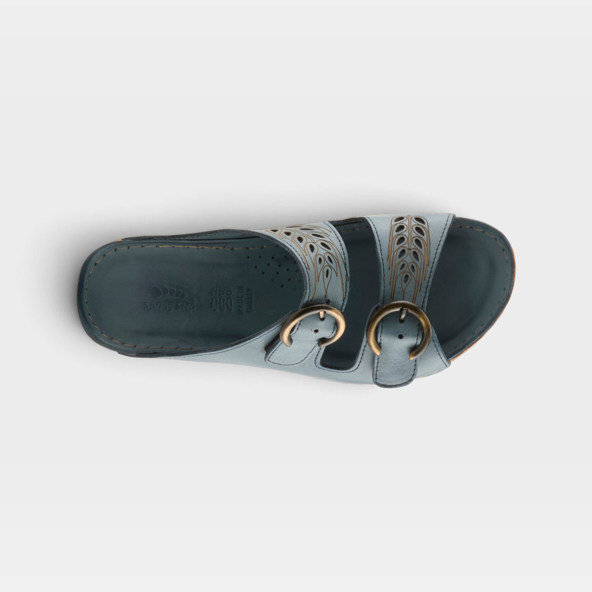 Spring Step Gelatia Blue Sandal