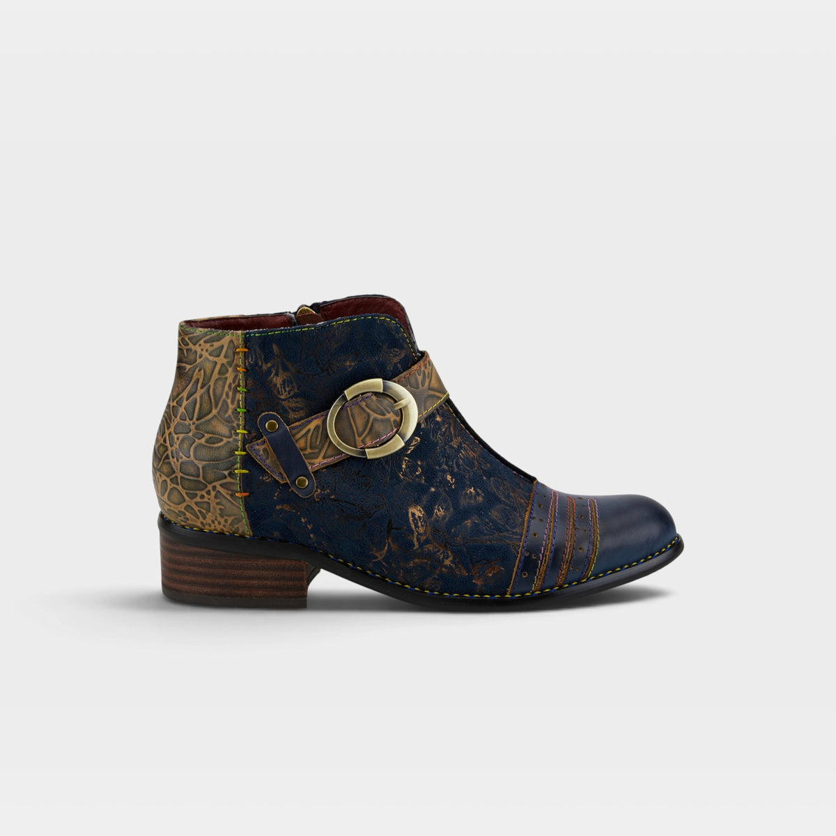 L'Artiste Georgiana boots in Blue Multi, hero view