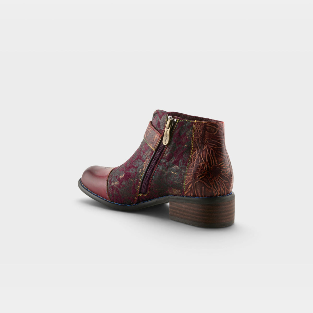 L'Artiste Georgiana boots in Purple Multi, alternate angle view