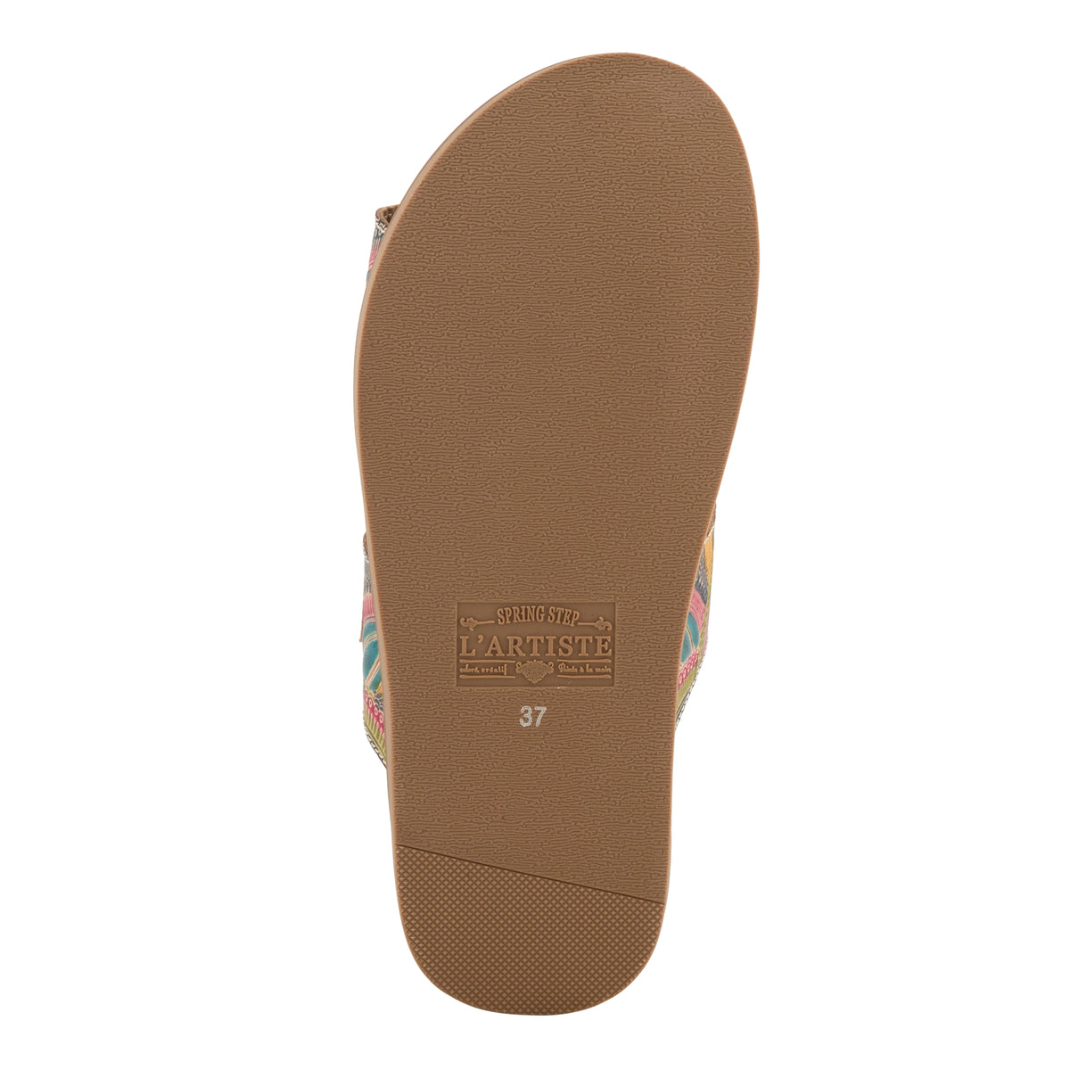 L'Artiste L'ARTISTE GLAZE SANDALS sandal in black multi with handcrafted leather design