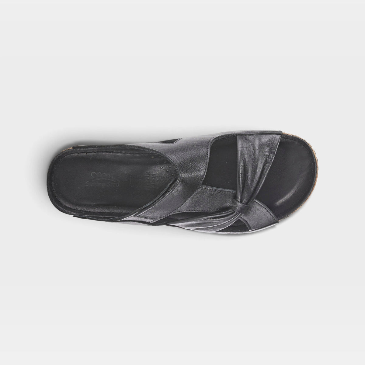 Spring Step Gretta Black Slide Sandal