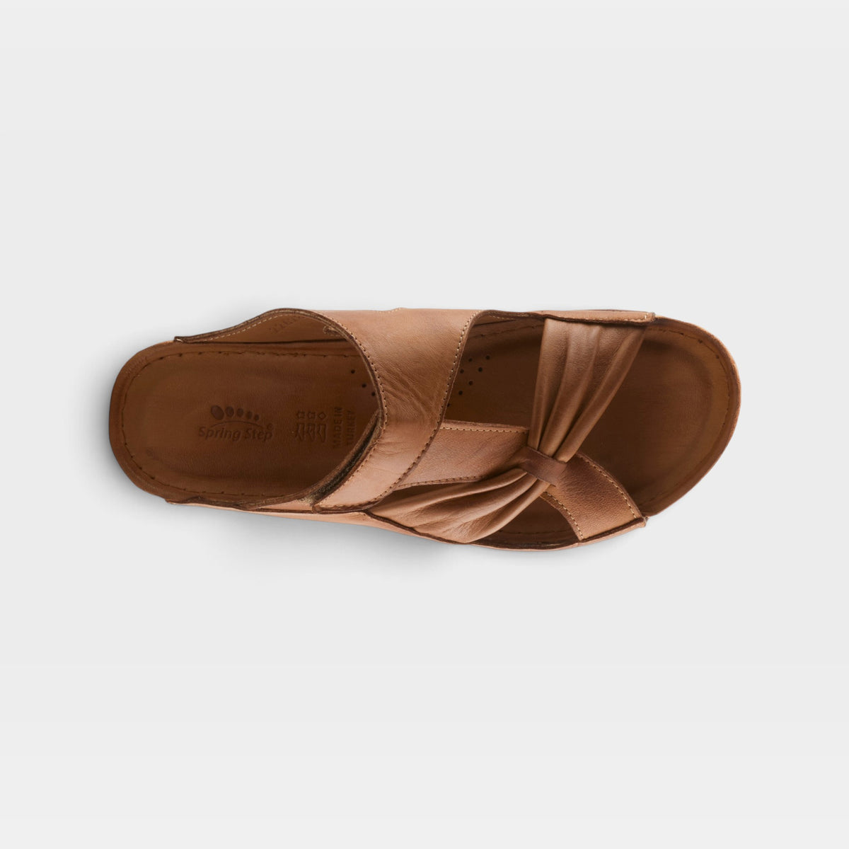 Spring Step Gretta Brown Slide Sandal