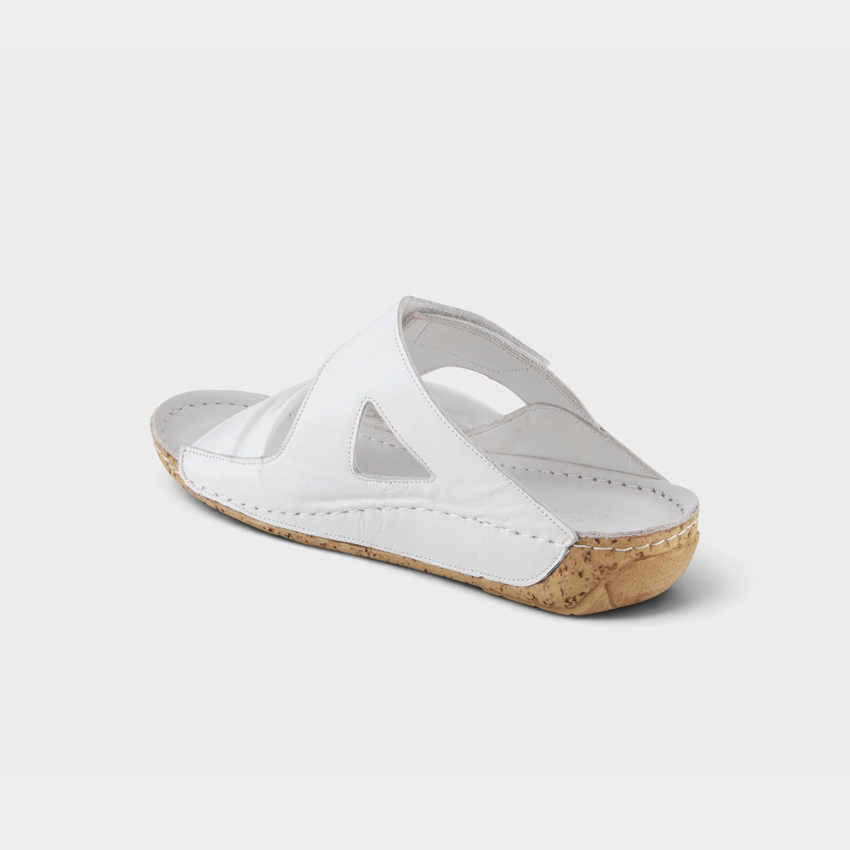 Spring Step Gretta White Slide Sandal