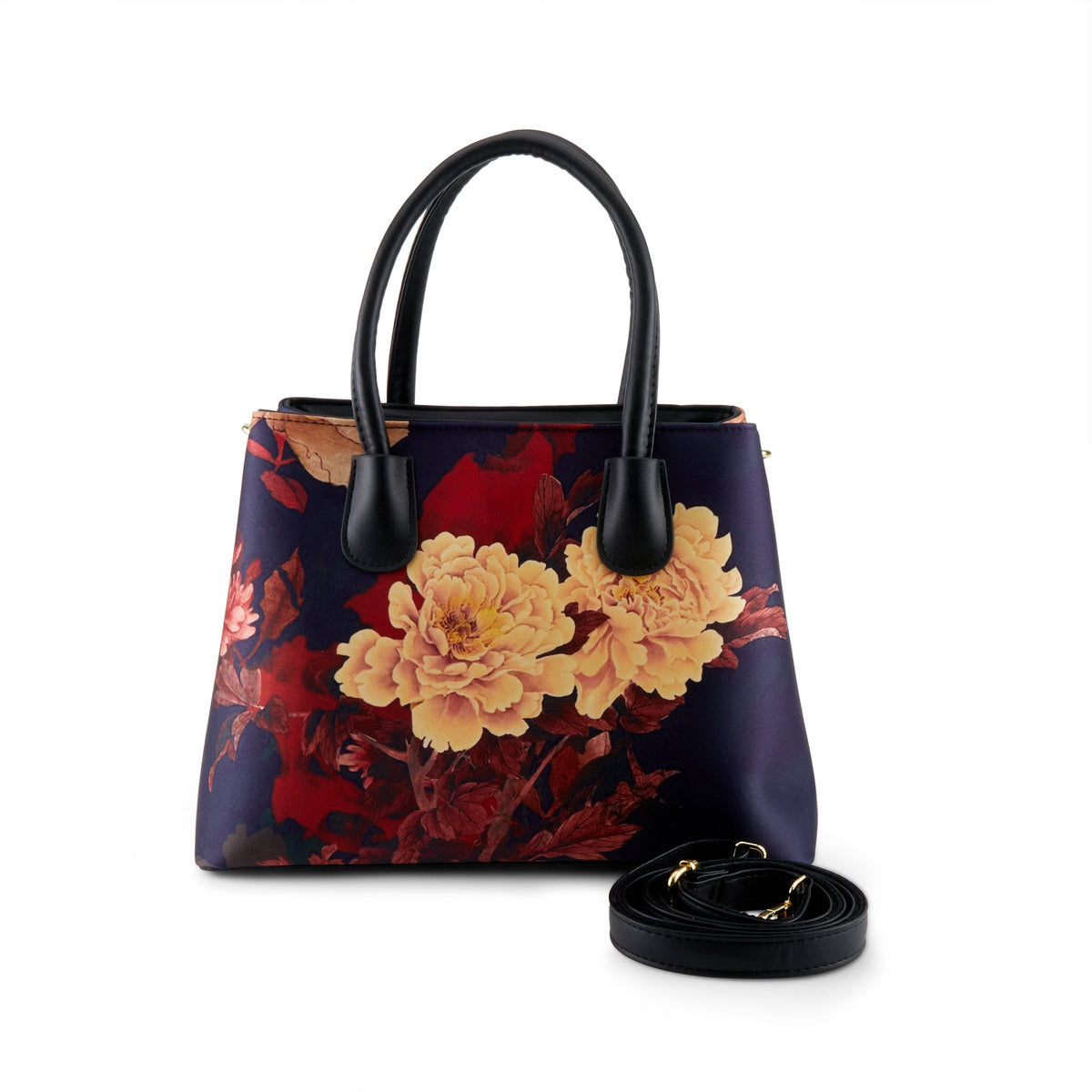 L'Artiste L'ARTISTE HB-CHECKMEOUT HANDBAG shoe in navy multi with handcrafted leather design