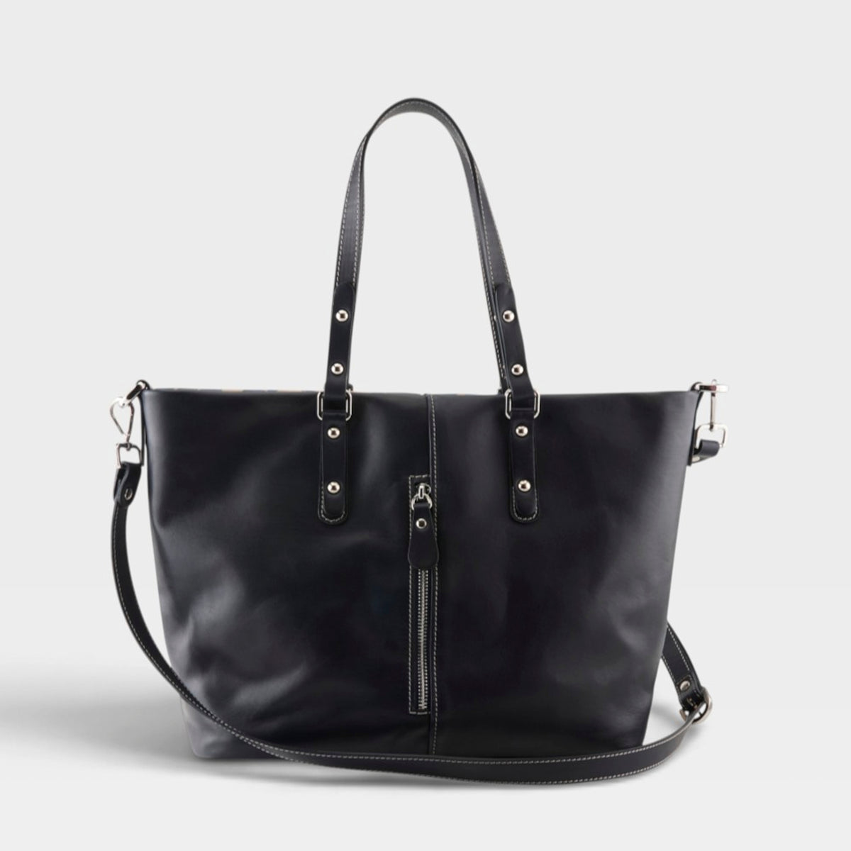 BOLSO DE CUERO ITALIANO L'ARTISTE HB-VIOLA