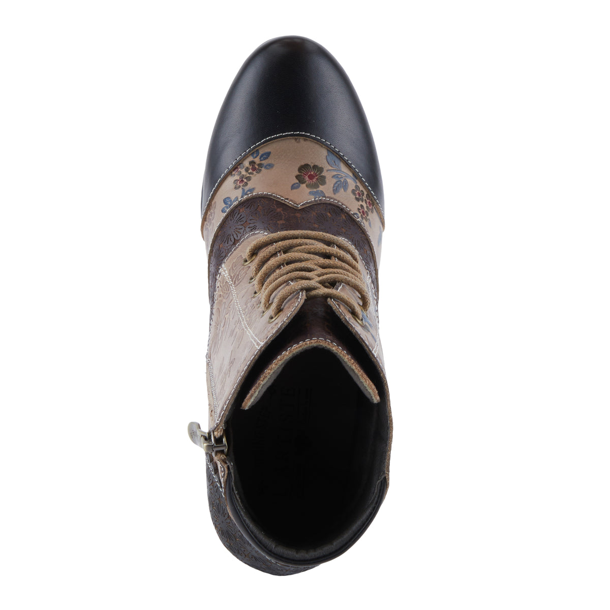L'Artiste L'ARTISTE HIADELVICE BOOTS boot in black multi with handcrafted leather design