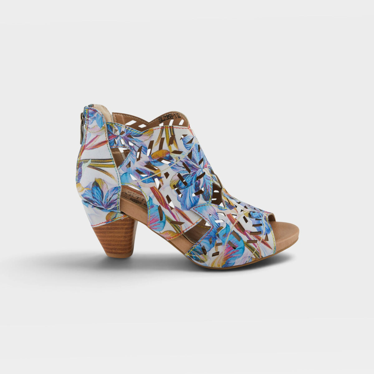 L'Artiste Icon-Fleur sandals in Blue Multi, hero view