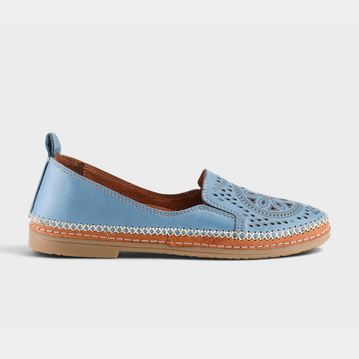 Spring Step Ingrid Sky Blue Loafer
