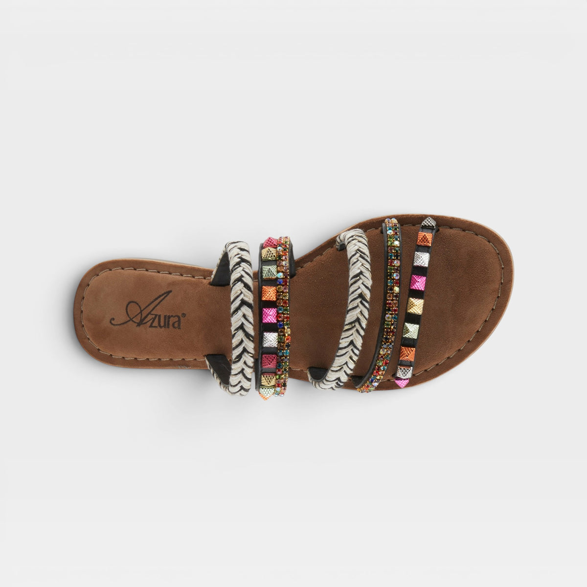 Azura Intoxicate Black Multi Sandal