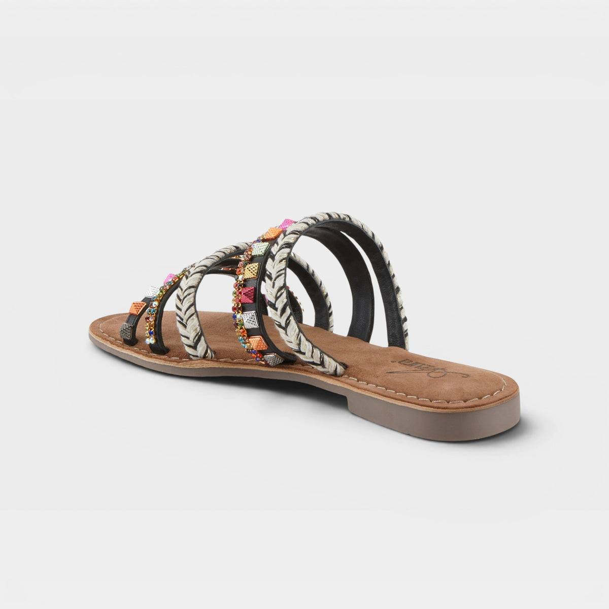 Azura Intoxicate Black Multi Sandal