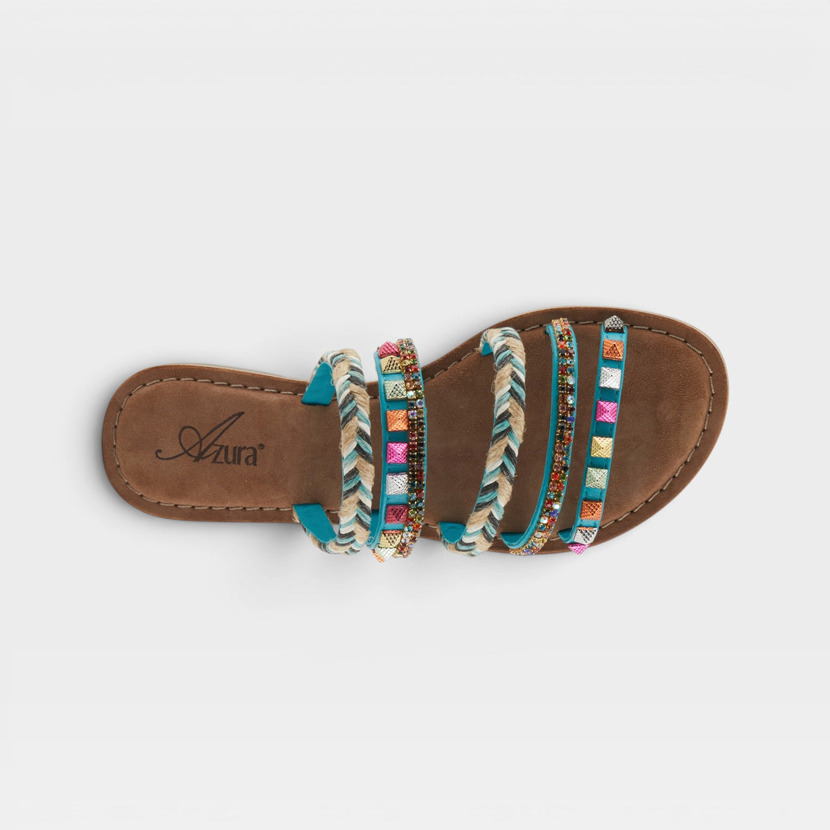 Azura Intoxicate Turquoise Multi Sandal