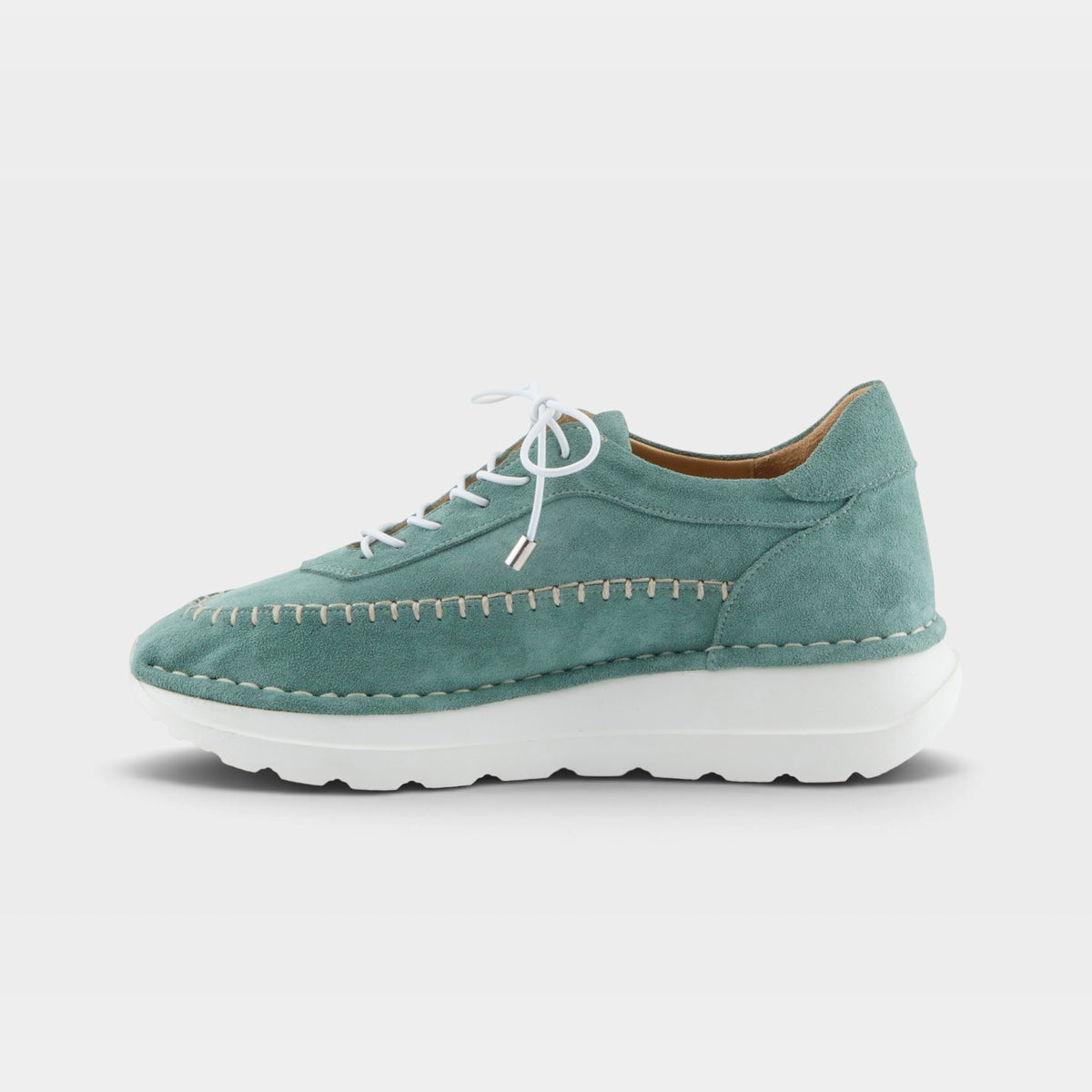 Spring Step Ivyjune Teal Suede Sneaker