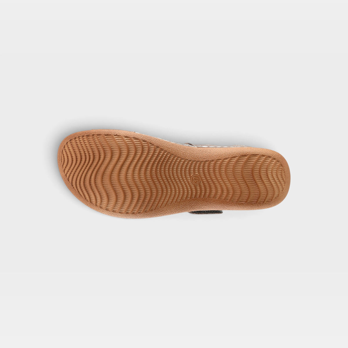 L'Artiste Izna slide sandals in Grey Multi, outsole view