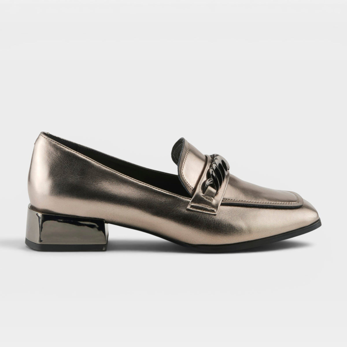 Azura Jannette Pewter Patent Shoe