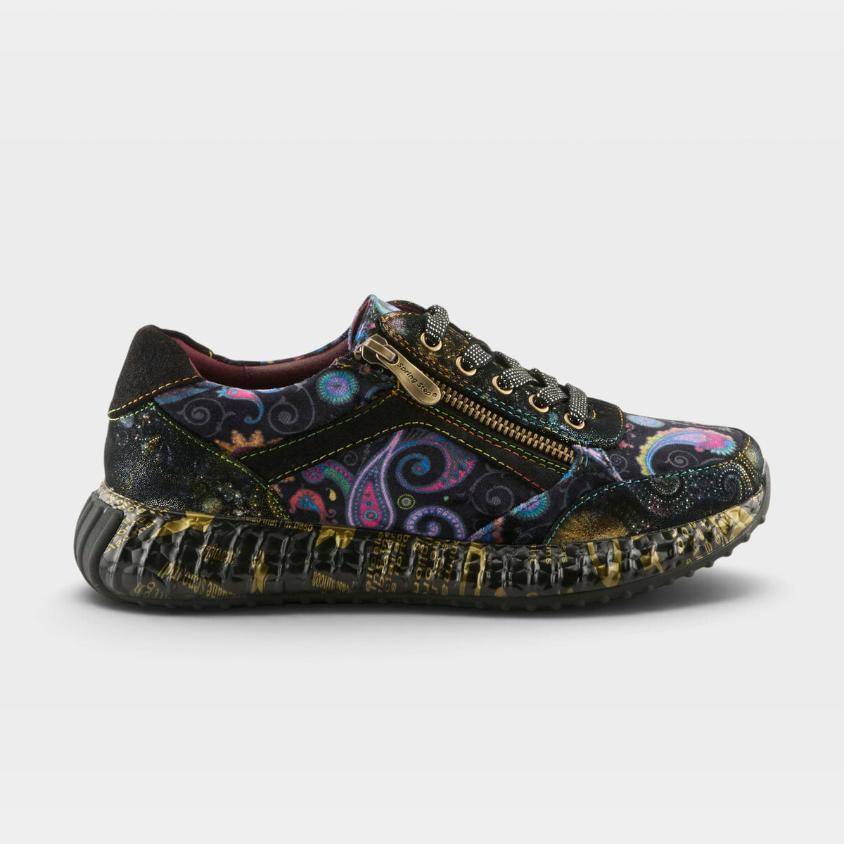 L'Artiste Javana sneakers in Black Multi, hero view