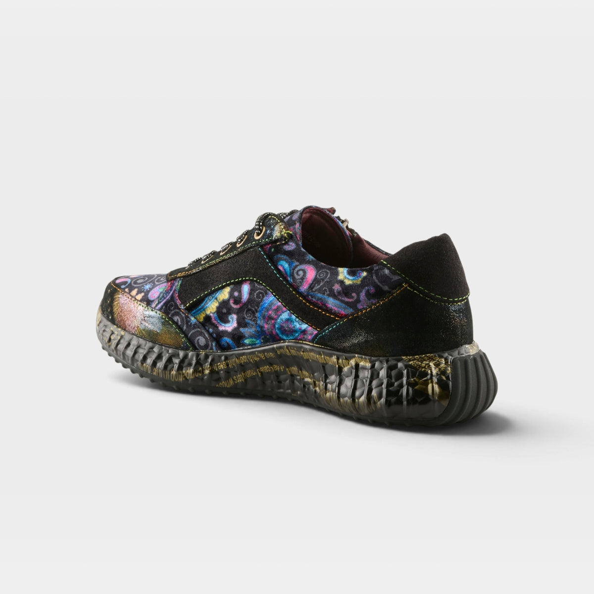 L'Artiste Javana sneakers in Black Multi, alternate angle view