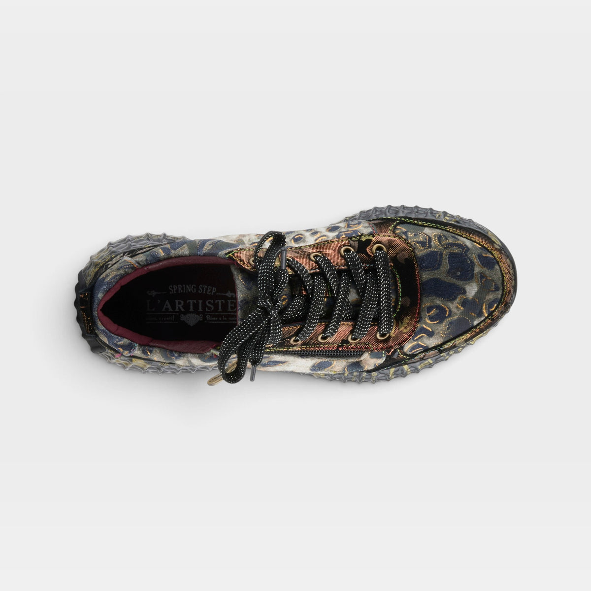 L'Artiste Javana sneakers in Bronze Multi, top view