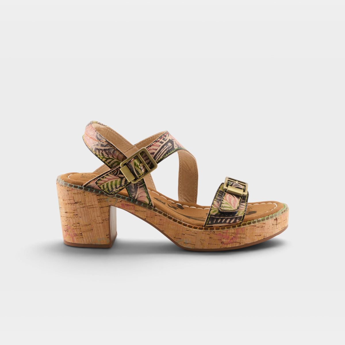 L'Artiste Jess sandals in Navy Multi, hero view