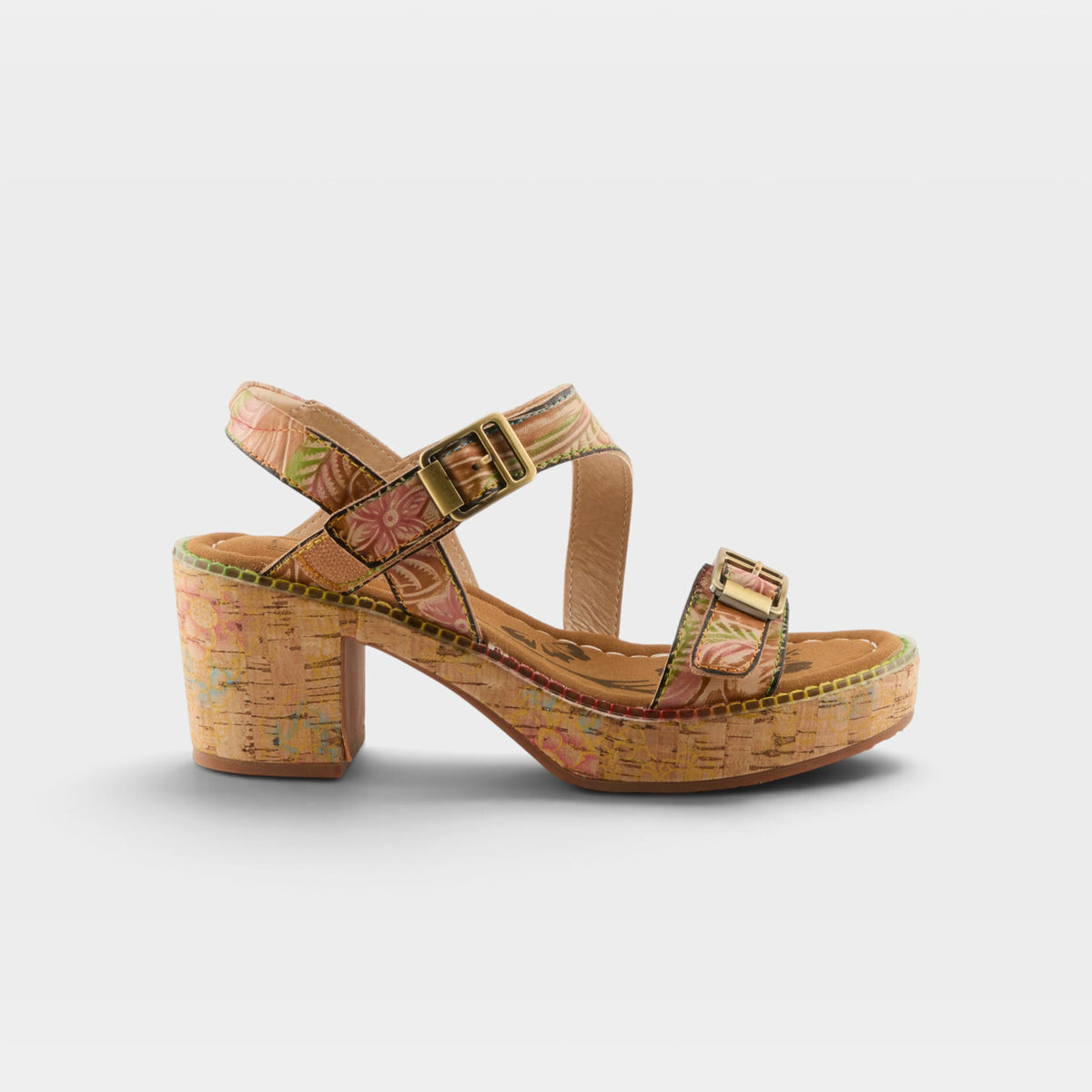 L'Artiste Jess sandals in Tan Multi, hero view