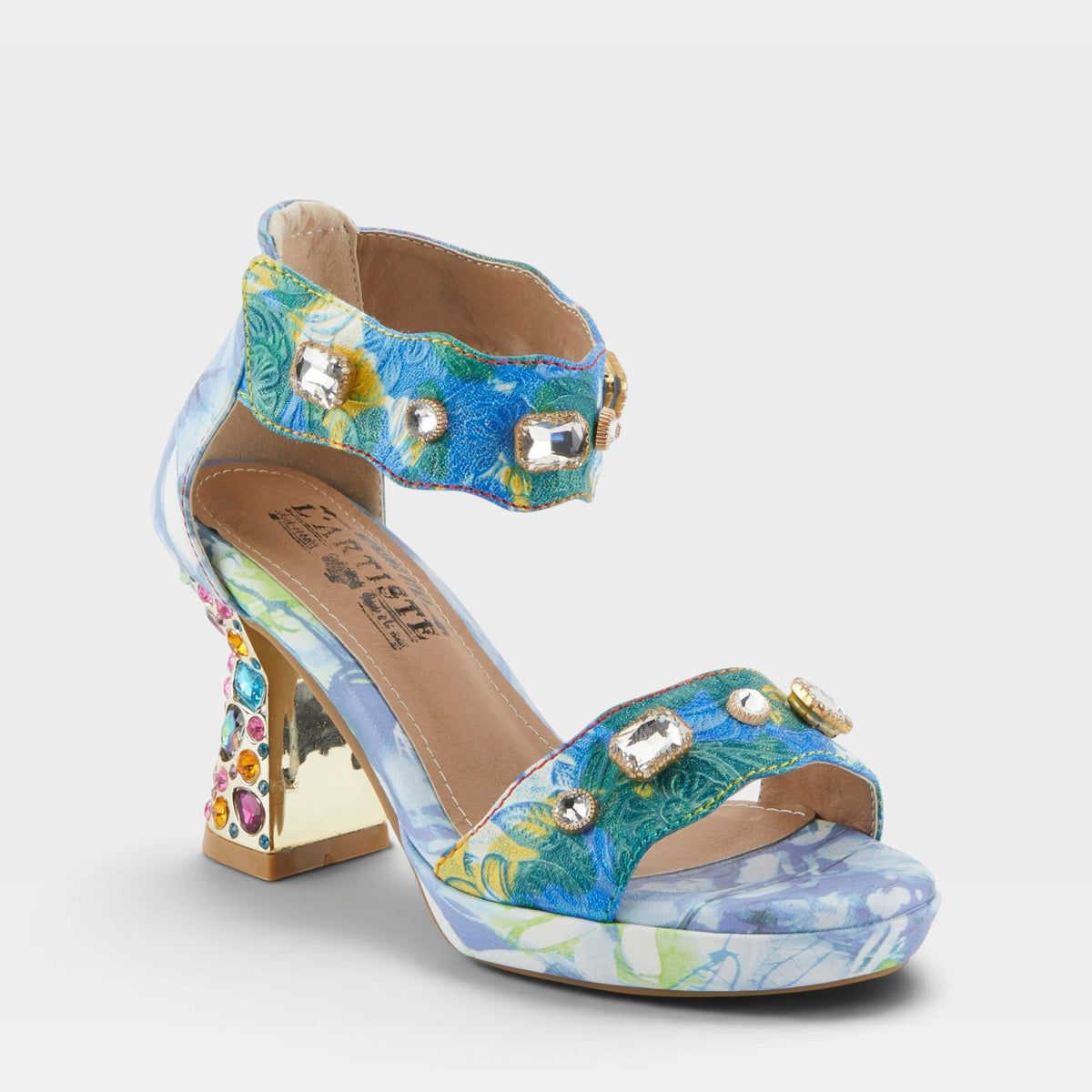 L'ARTISTE JEWELL CLOSED BACK SANDALS-7