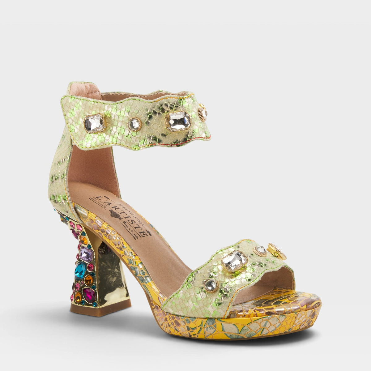 L'ARTISTE JEWELL CLOSED BACK SANDALS-19