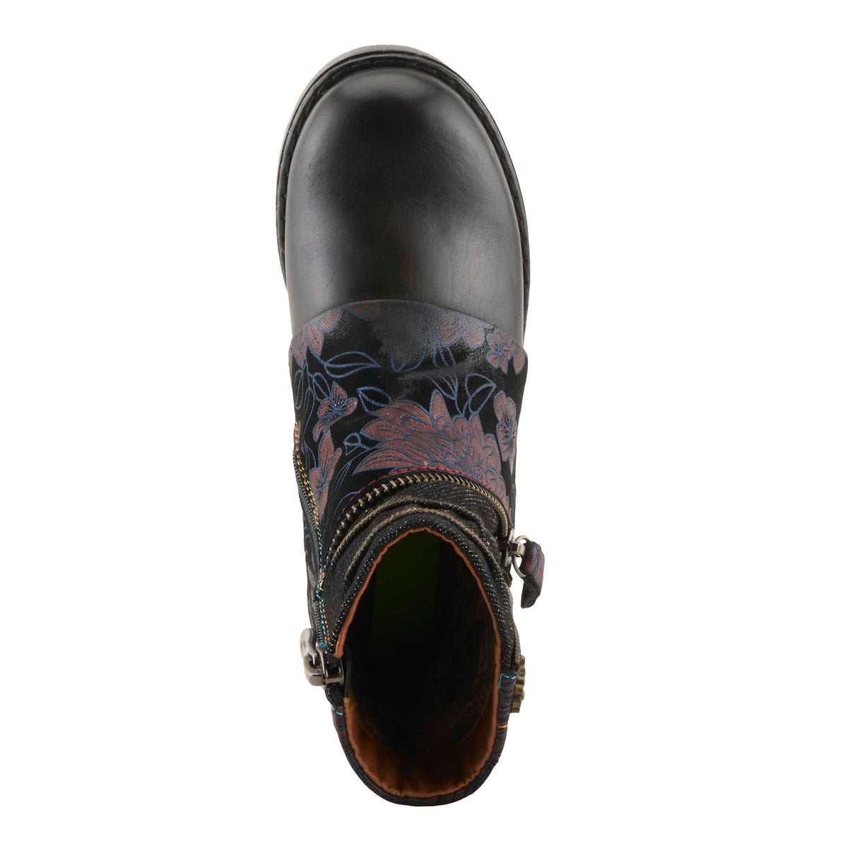 L'Artiste L'ARTISTE K-AVRILROSE KIDS BOOT boot in blue multi with handcrafted leather design