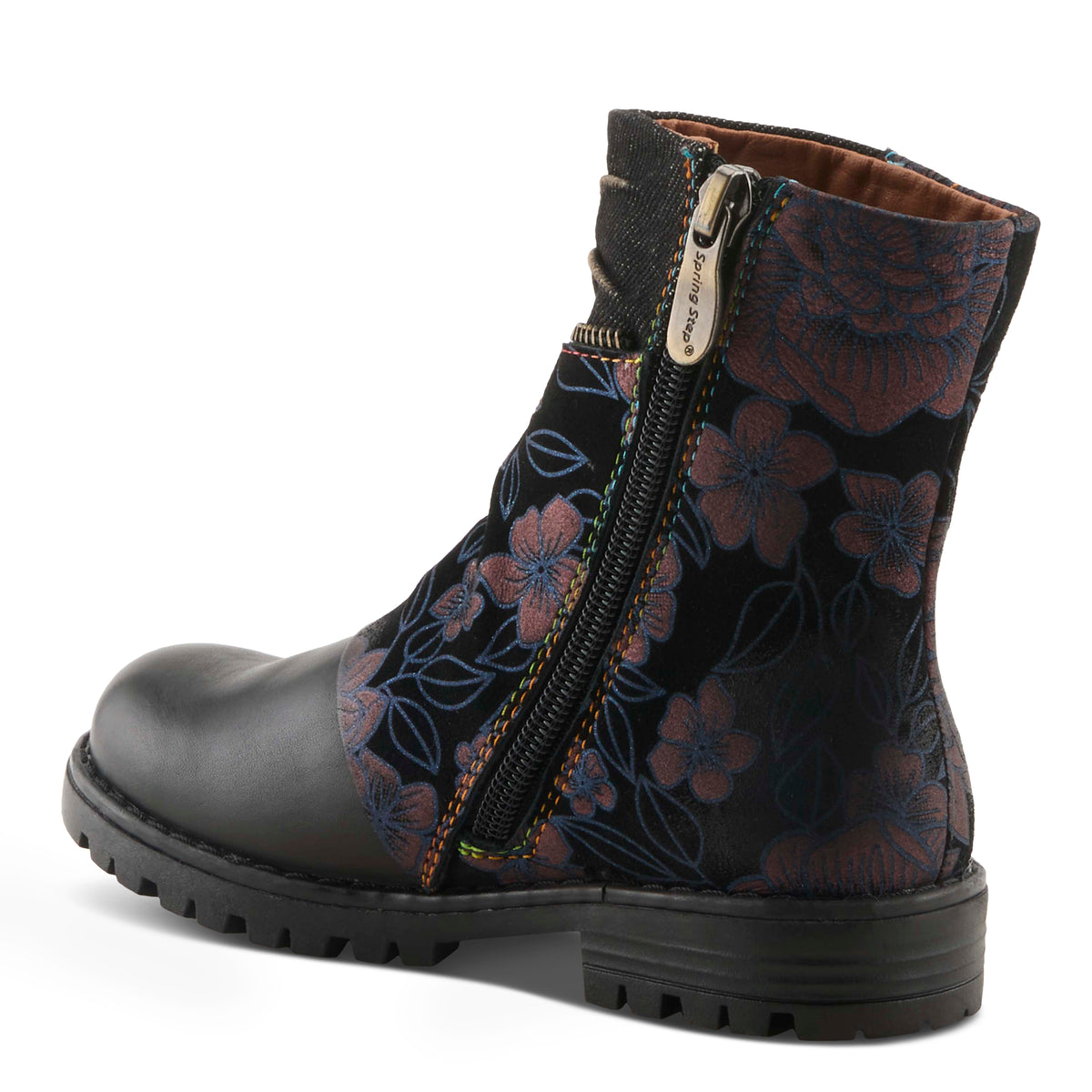 L'Artiste L'ARTISTE K-AVRILROSE KIDS BOOT boot in black multi with handcrafted leather design