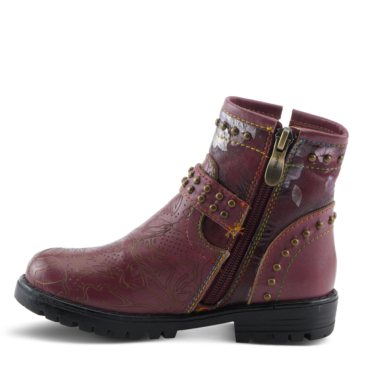 L'Artiste L'ARTISTE K-BRANCHE KIDS BOOT boot in beige multi with handcrafted leather design