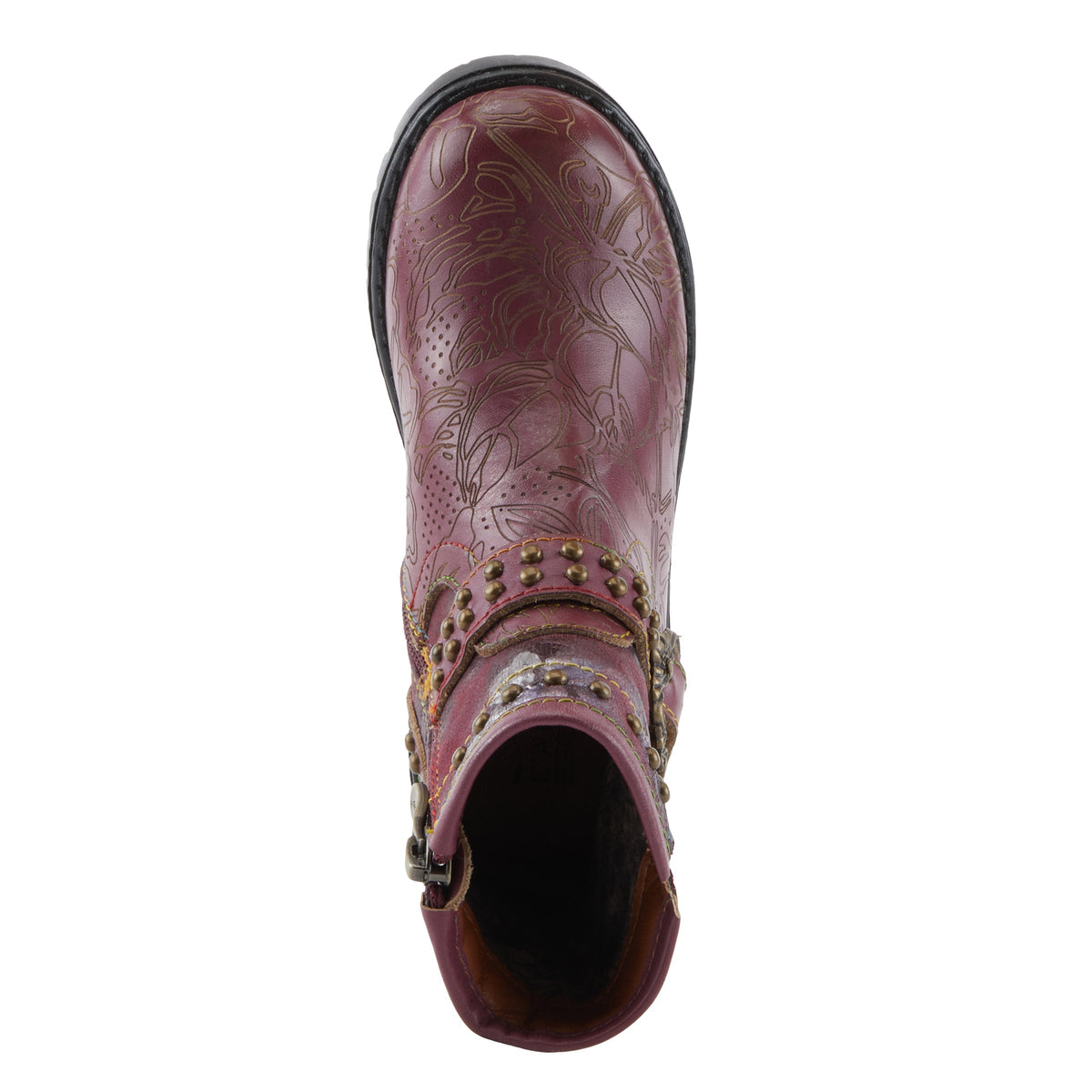 L'Artiste L'ARTISTE K-BRANCHE KIDS BOOT boot in beige multi with handcrafted leather design