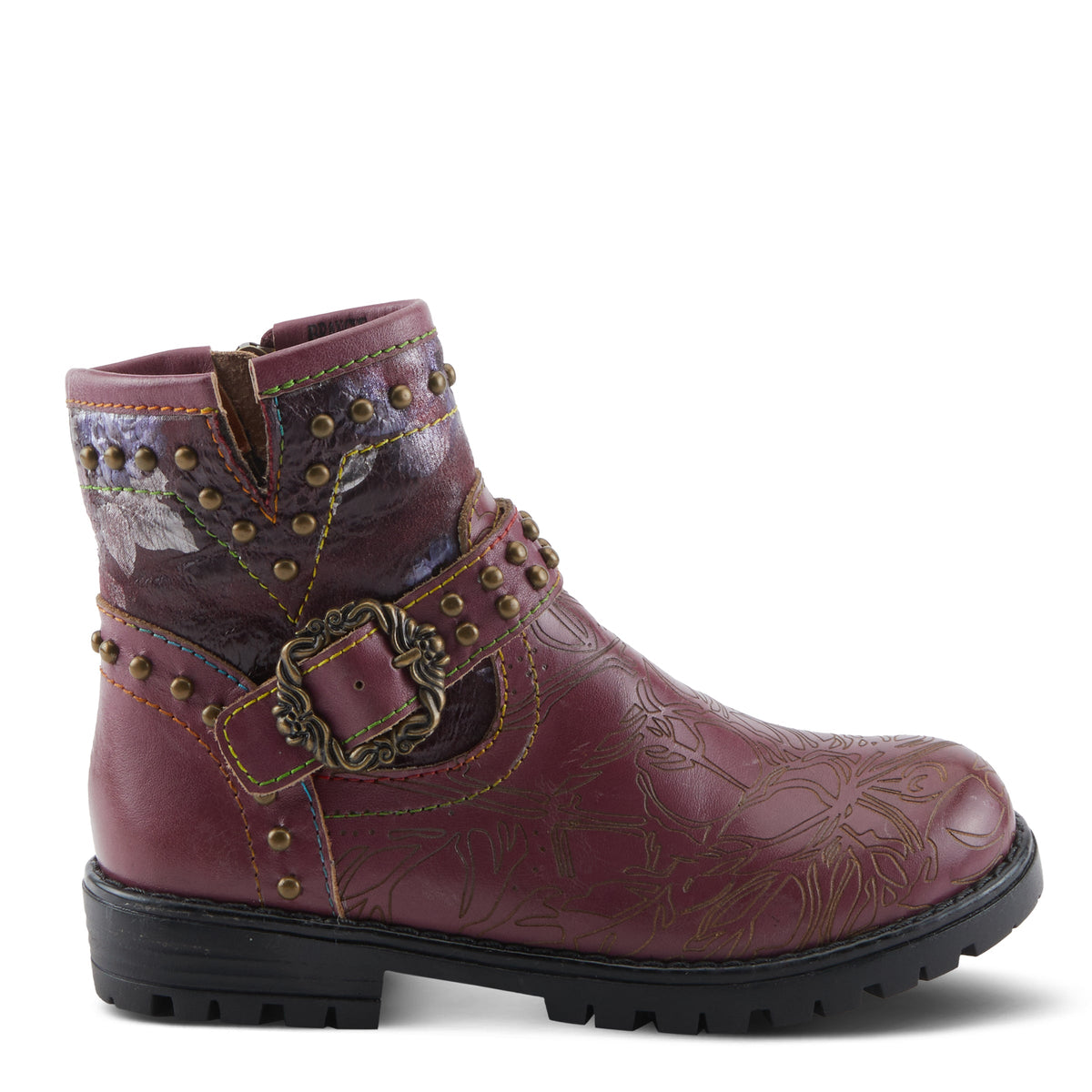 L'Artiste L'ARTISTE K-BRANCHE KIDS BOOT boot in beige multi with handcrafted leather design
