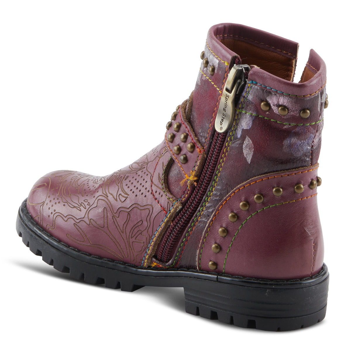L'Artiste L'ARTISTE K-BRANCHE KIDS BOOT boot in beige multi with handcrafted leather design