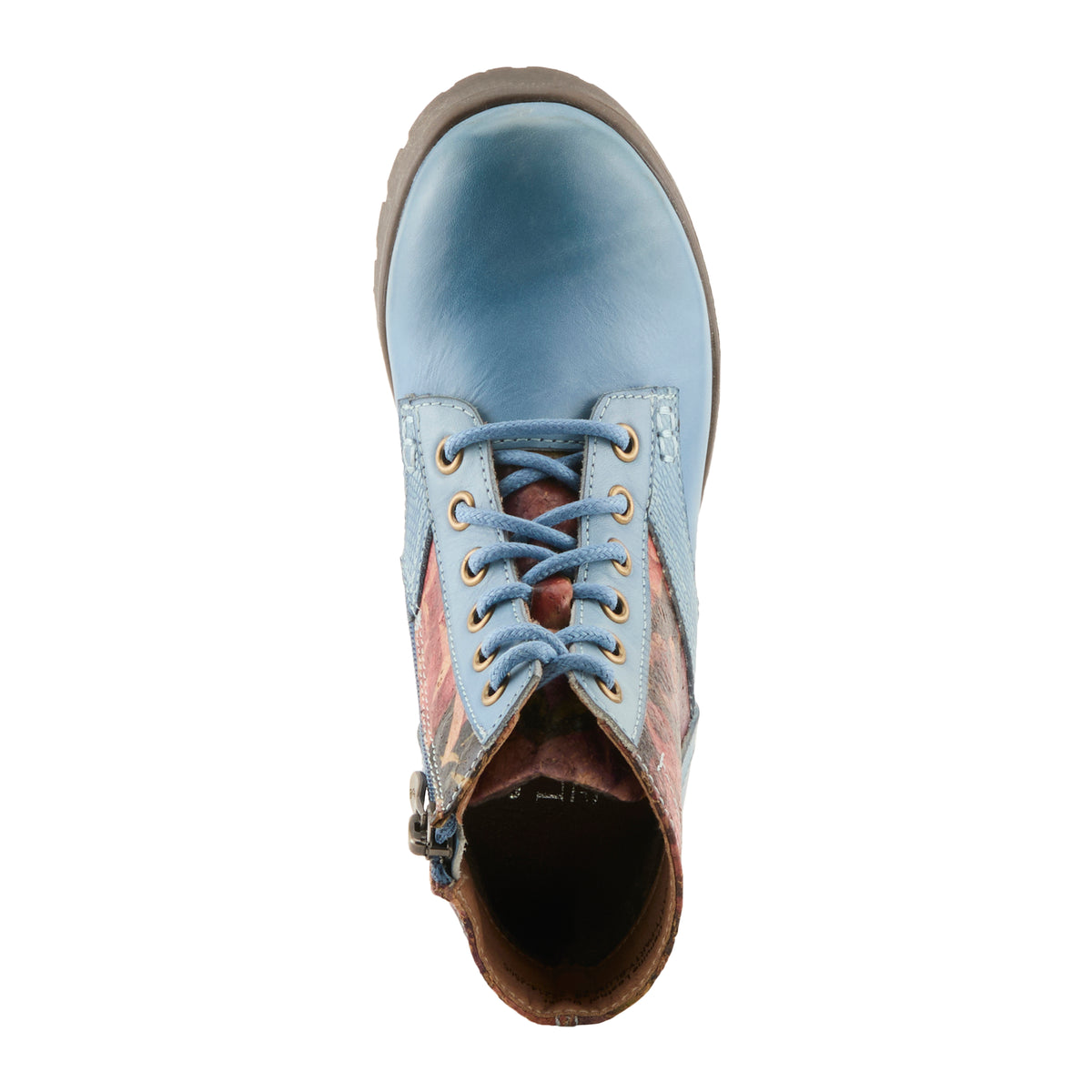 L'Artiste L'ARTISTE K-MARTY-PARTY KIDS BOOT boot in blue multi with handcrafted leather design