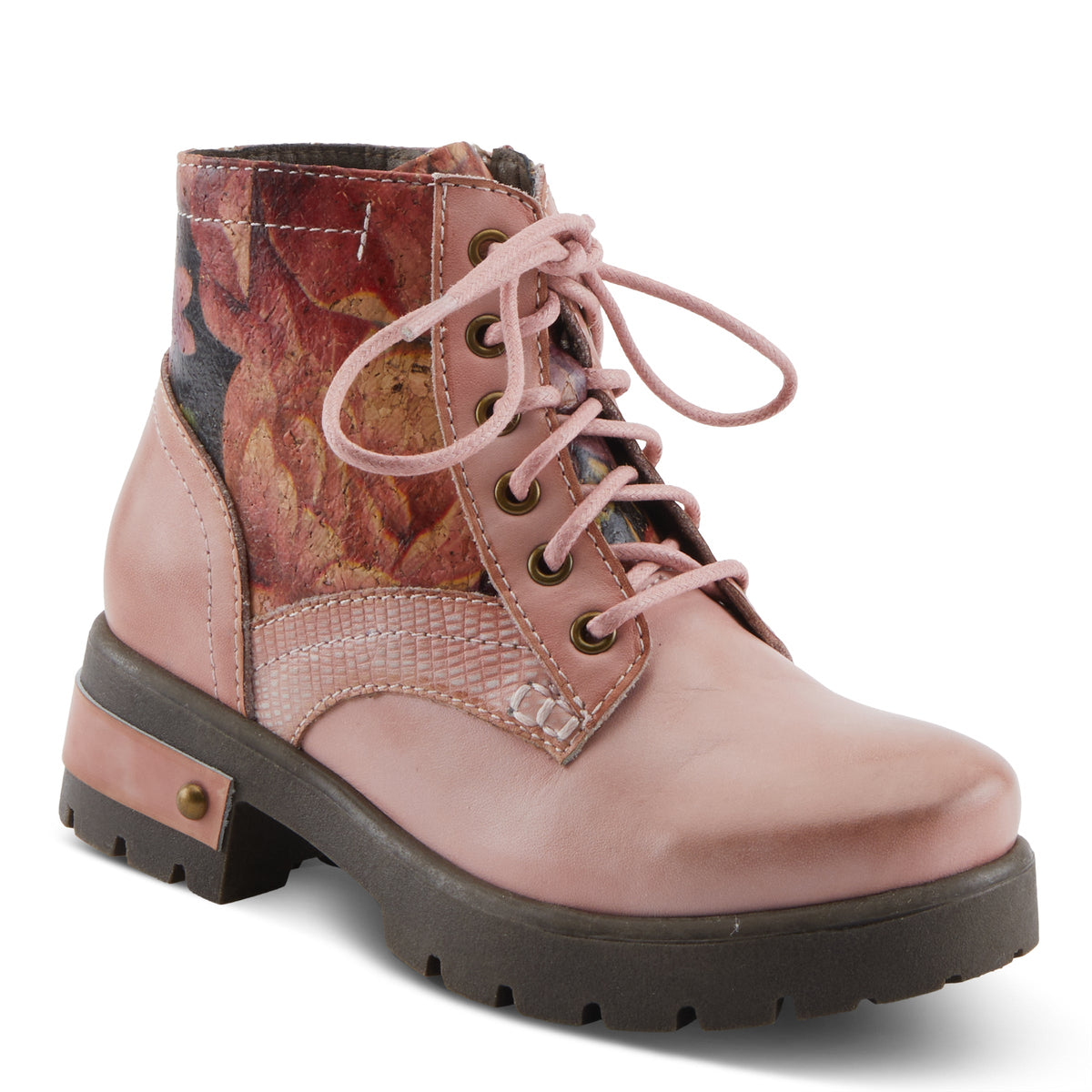 L'Artiste L'ARTISTE K-MARTY-PARTY KIDS BOOT boot in blue multi with handcrafted leather design