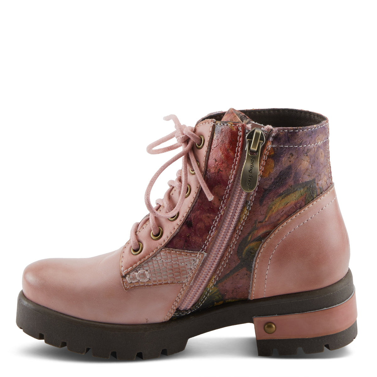 L'Artiste L'ARTISTE K-MARTY-PARTY KIDS BOOT boot in blue multi with handcrafted leather design