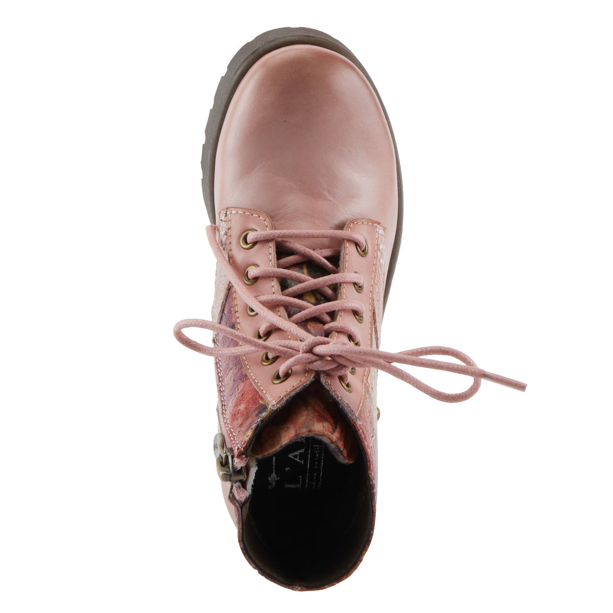 L'Artiste L'ARTISTE K-MARTY-PARTY KIDS BOOT boot in blue multi with handcrafted leather design