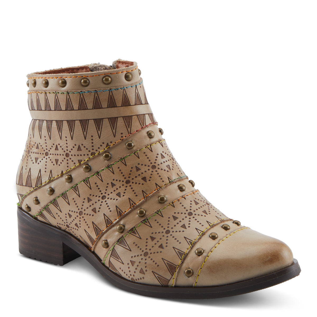 L'Artiste L'ARTISTE K-NAVEED KIDS BOOT boot in beige with handcrafted leather design