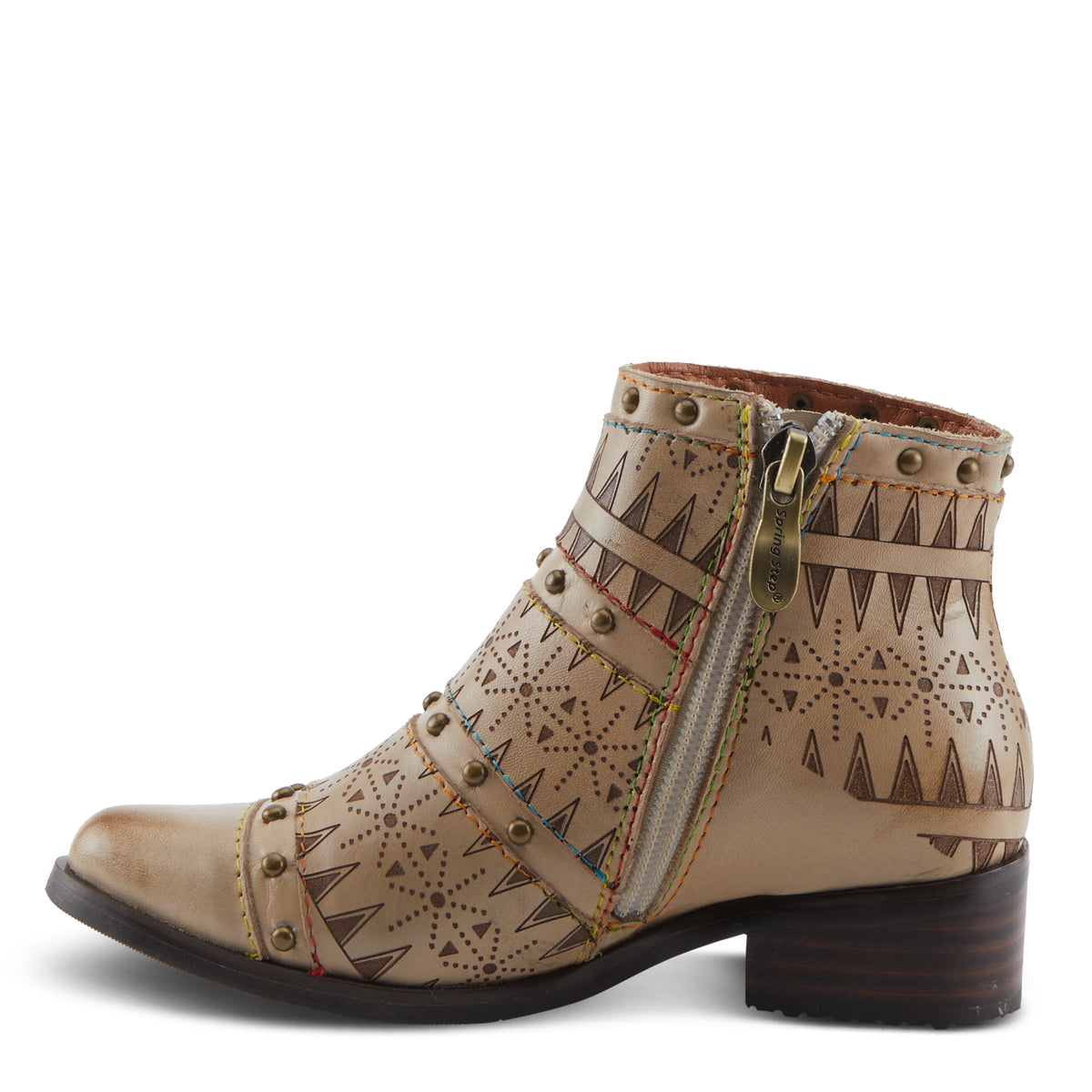 L'Artiste L'ARTISTE K-NAVEED KIDS BOOT boot in beige with handcrafted leather design