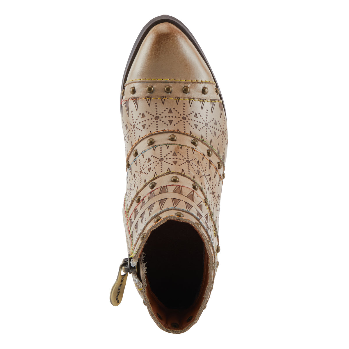 L'Artiste L'ARTISTE K-NAVEED KIDS BOOT boot in beige with handcrafted leather design