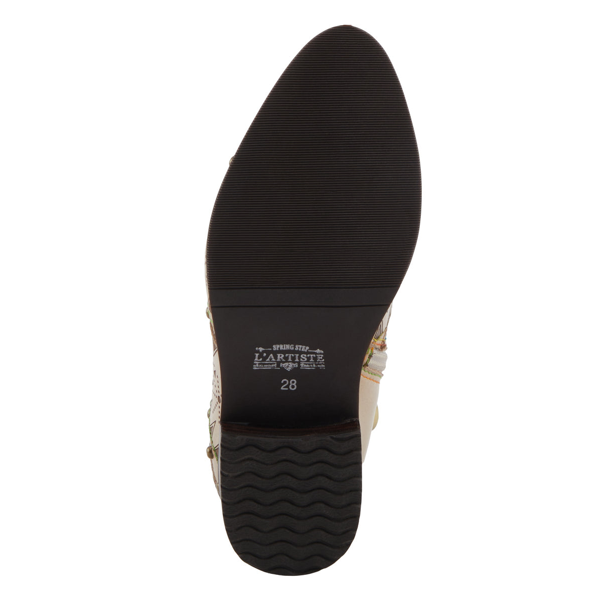 L'Artiste L'ARTISTE K-NAVEED KIDS BOOT boot in beige with handcrafted leather design