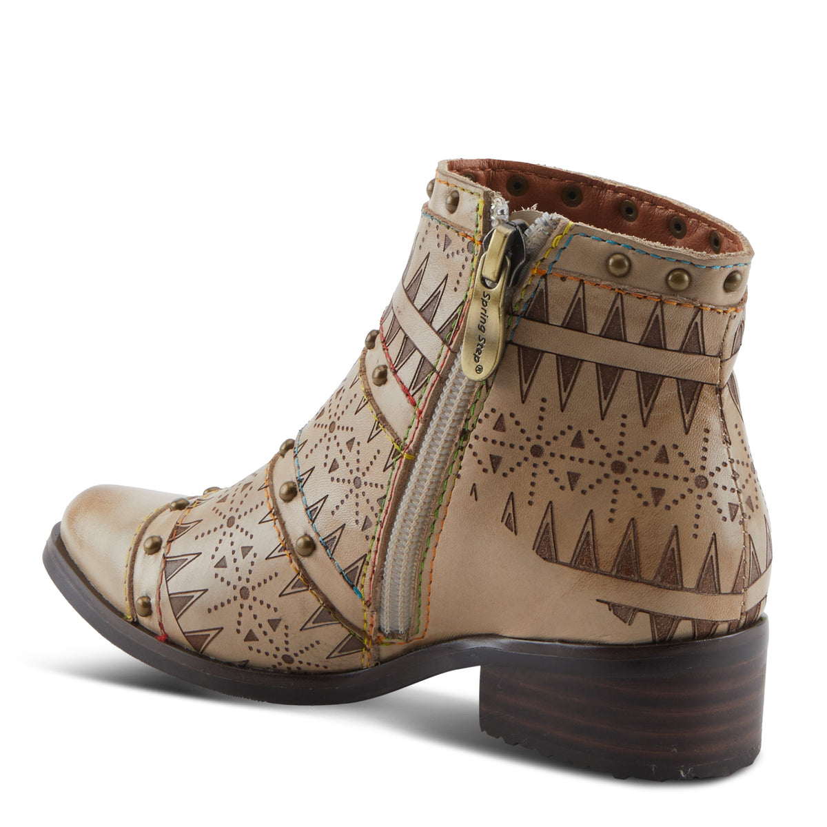 L'Artiste L'ARTISTE K-NAVEED KIDS BOOT boot in beige with handcrafted leather design