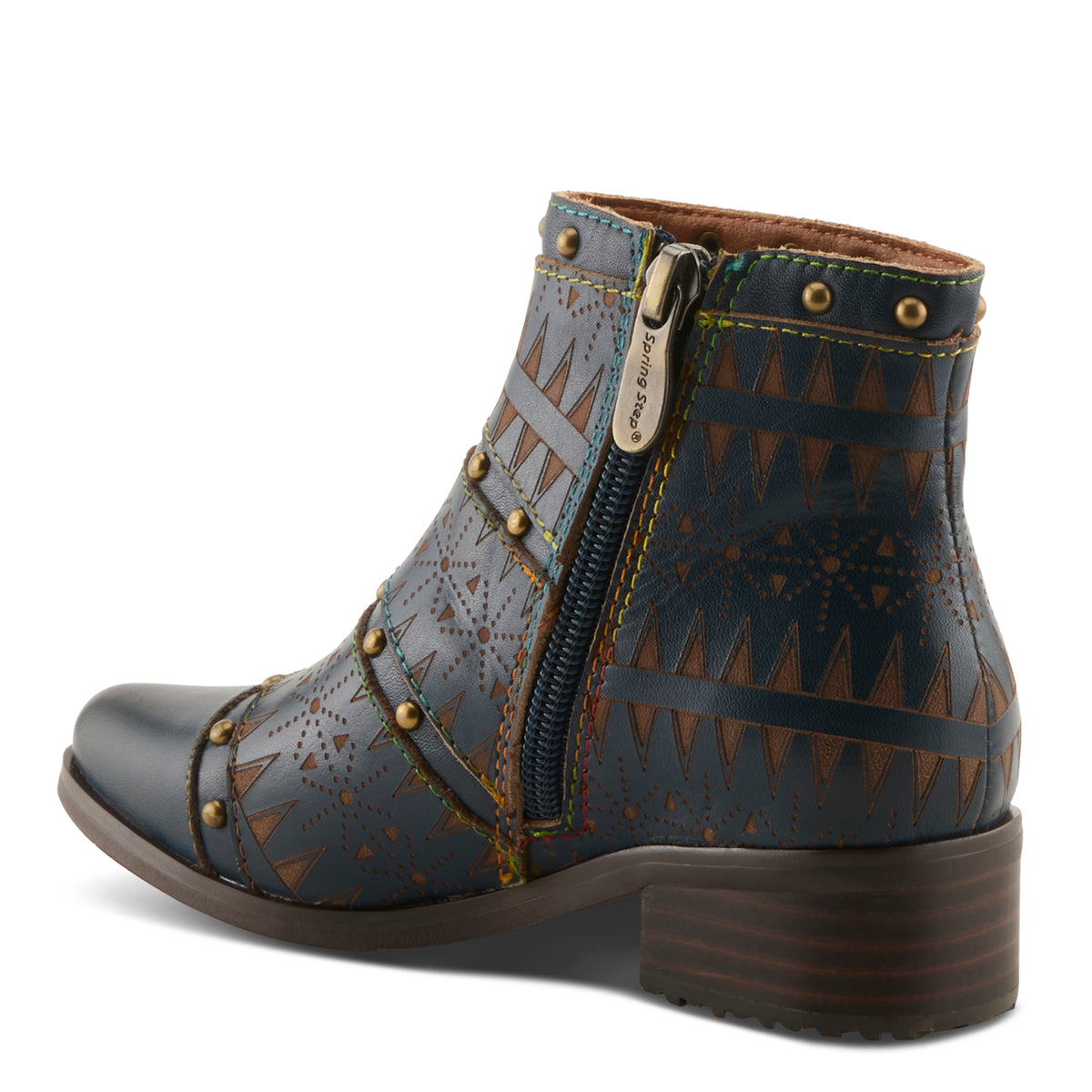 L'Artiste L'ARTISTE K-NAVEED KIDS BOOT boot in blue with handcrafted leather design