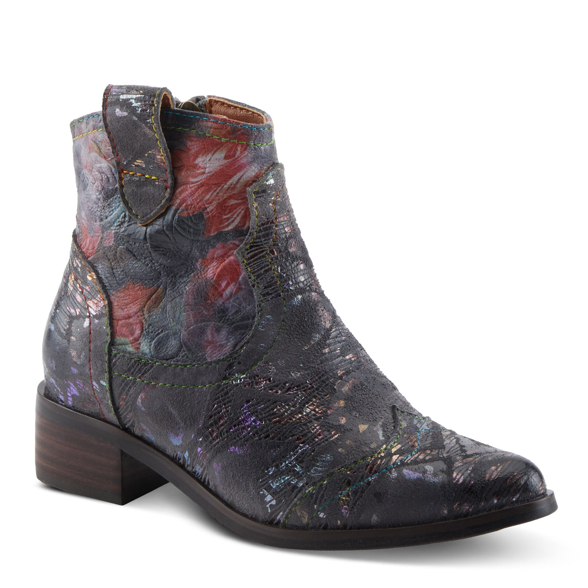 L'Artiste L'ARTISTE K-SPARX KIDS BOOT boot in charcoal multi with handcrafted leather design