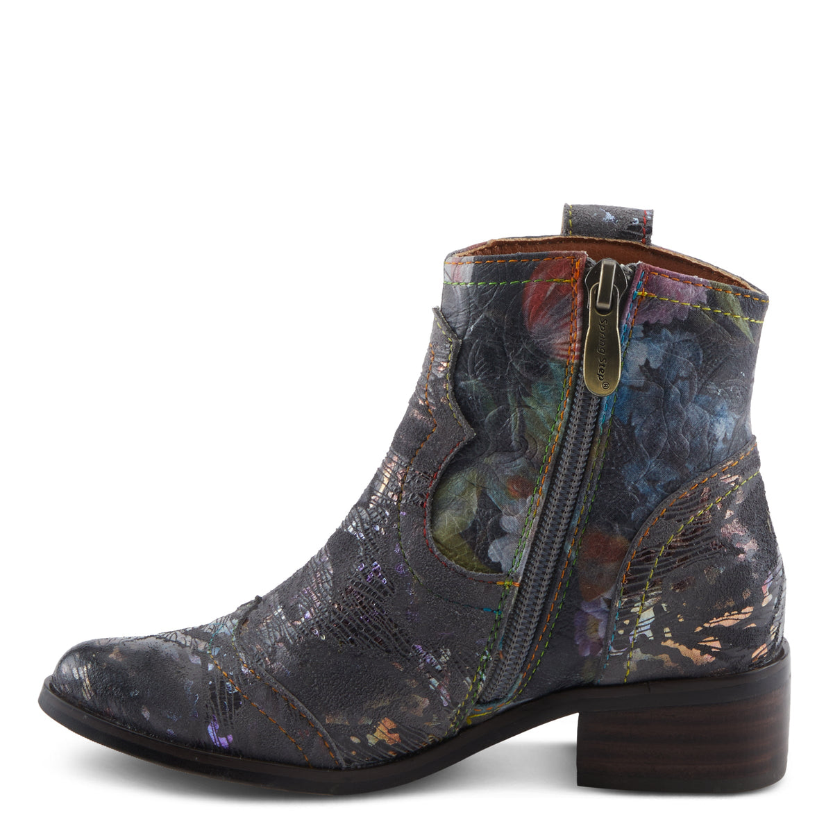 L'Artiste L'ARTISTE K-SPARX KIDS BOOT boot in charcoal multi with handcrafted leather design